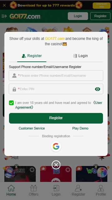 Registering & Logging In