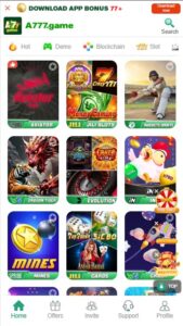 Top Casino Games Available on A777